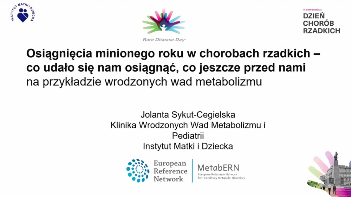 Osiągnięcia minionego roku w chorobach rzadkich – co udało nam się osiągnąć, co jeszcze przed nami? | Prof. Jolanta Sykut-Cegielska