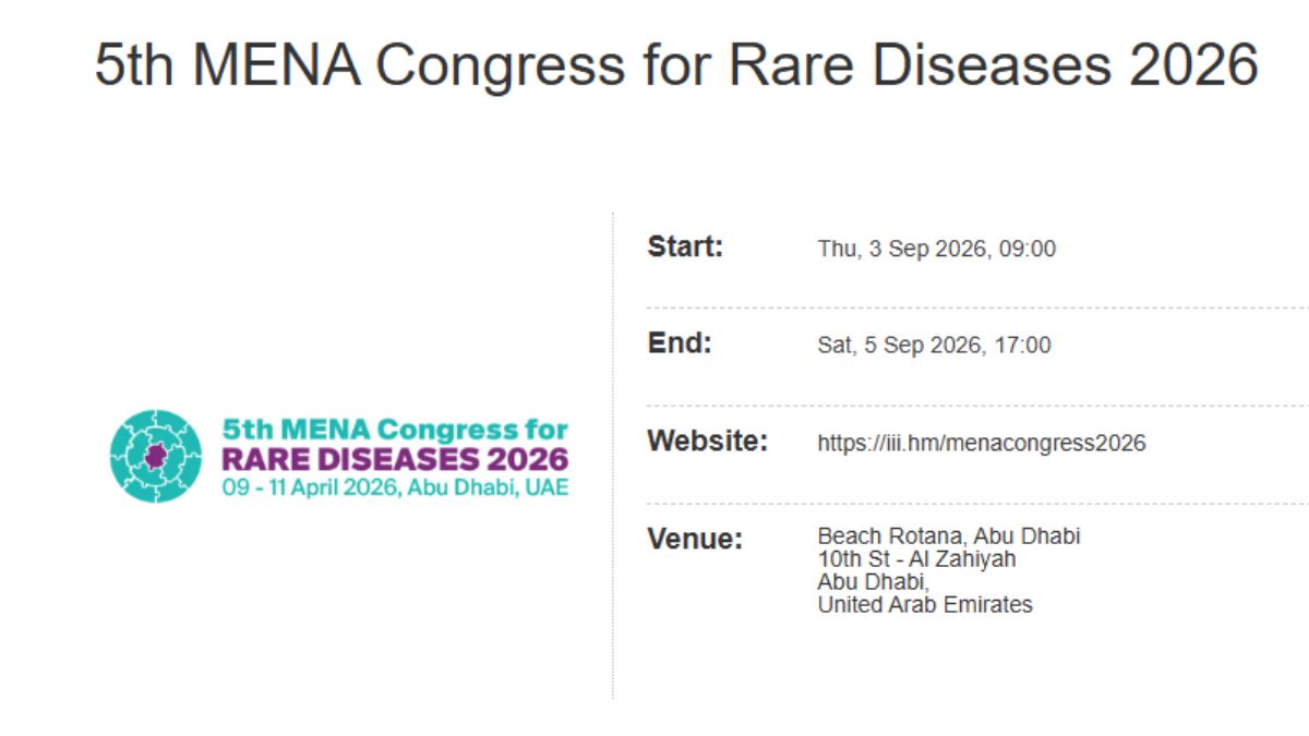 5th MENA Congress for Rare Diseases 2026